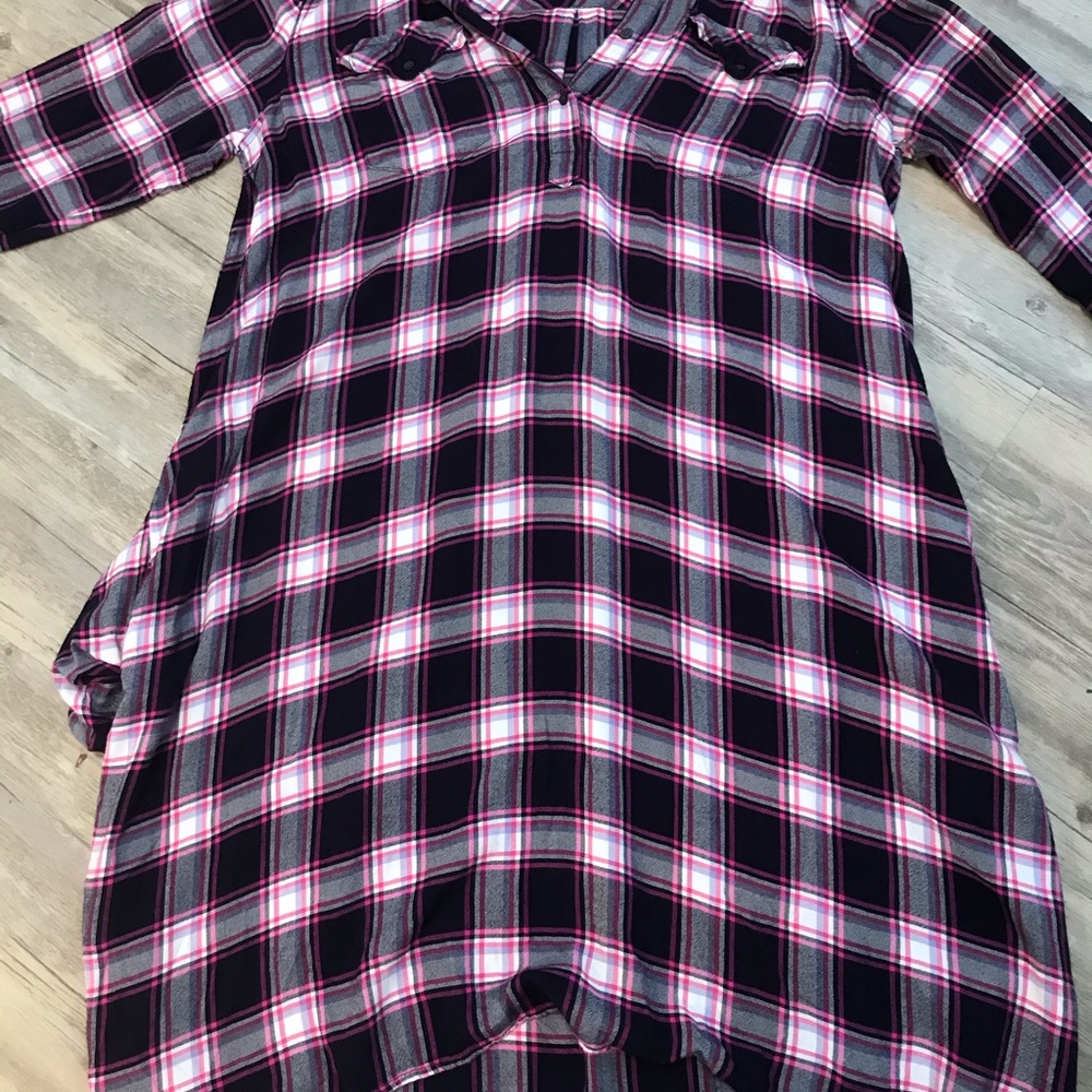 Large Maternity Flannel Night Gown/shirt